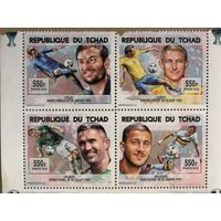 Марка Чад 2016 г., футбол -- известные игроки