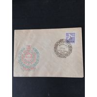 Польша 1958 КПД с маркой из серии "400 лет почте Польши" (спецгашение посвящено 25-летию проведения филателистической выставки (Познань) Mi.1064