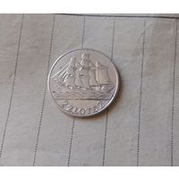 С РУБЛЯ! Красивая монета 2 злотых. Кораблик 1936 год. Из коллекции! БЕЗ МЦ!