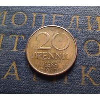 20 пфеннигов 1989 (A) Германия ГДР #03 XF