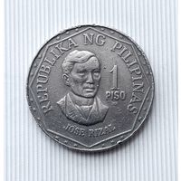 1 писо 1981 года Филиппины. Республика Филиппины. Красивая родная патина! Единственная на аукционе!