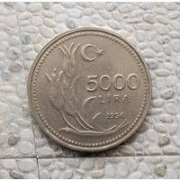 5000 лир 1994 года. Турция. Турецкая республика.