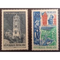 Франция. 1967г. Mi1585-86**. Туризм. Полная серия.