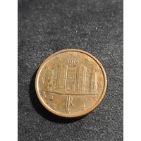 Италия 1 евроцент 2014 #2