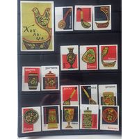 Этикетки спичечные. 1972. Хохлома