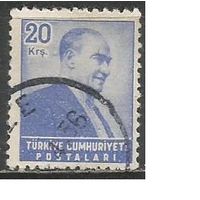 Турция. Кемаль Ататюрк. Первый Президент. 1955г. Mi#1471.