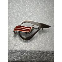 Брошь серебро 875 пробы СССР