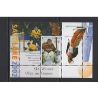 Спорт Беларусь 2002 Блок коллекционных марок "Олимпийские Игры в Солт-Лейк-Сити"