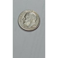 США 10 центов 1989 года . Р