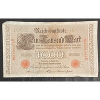 Банкнота 1000 марок 1910 год. Германская империя