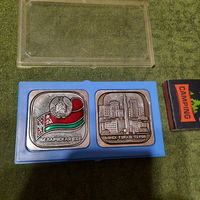 Две настольные медали Беларуская ССР і Мінск-горад-герой. (родная упаковка)