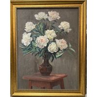 Бржозовский Г.Ф "Пионы". Холст, масло. Размер 60х80 см.