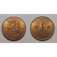 1 penni 1920 UNC