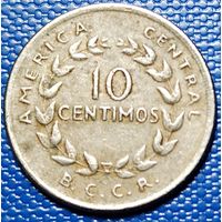 Коста - Рика 10 сентимо 1969 г.