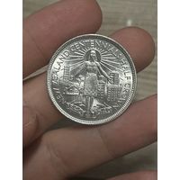 1/2 кроны ( полкроны ) 1940 Новая Зеландия ! Нечастая! UNC в ярком шб!