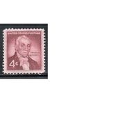 США-1959, (Мих.765),  *  (без клея) , Личности (одиночка)