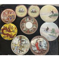 Тарелки Блюдца Пиалы Соусницы Розетки Винтаж Раритет Клейма Подарки Фарфор Керамика Позолота Серебрение