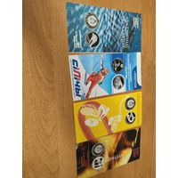 Буклеты к монетам серии Спорт