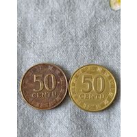 Литва. 50 центов 2000 года. (4)