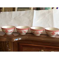 Старый Китай, 4 пиалы, состояние
