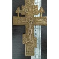 Крест Распятие с молитвой и Херувимами, 19 век. С рубля без мнц!