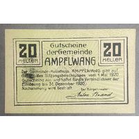 Нотгельды Австрия Амфльванге, 20 геллеров 1920 год.