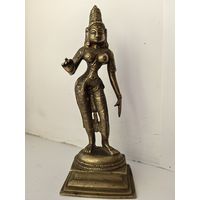 Индусская богиня Парвати. Бронза.