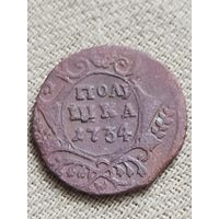 Распродажа - полушка 1734г.,АННА ИОАНОВНА