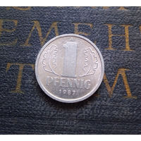 1 пфенниг 1987 (A) Германия ГДР #07 XF