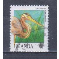 [1360] Уганда 1992. Фауна.Птицы.Цапля. Гашеная марка.