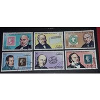 Куба 1990 . 150 лет почтовой марке. Полная серия 6 мароксэр Роуланд Хилл, концевая //К-1 12