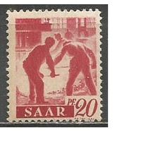 Французский СААР.  Рабочие-металлурги. 1947г. Mi#214.