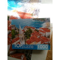 Пазл Черногория. Город Будва у моря. 1000