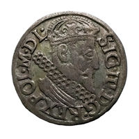 3 гроша 1622 год. Трояк. XF.