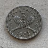 Новая Зеландия 3 пенса 1963 Елизавета II