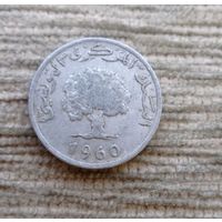 Werty71 Тунис 5 миллимов 1960