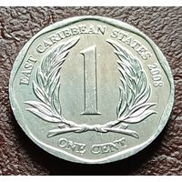 Восточные Карибы 1 цент, 2008    ( 2-1-7 )
