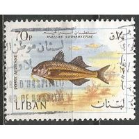 Ливан. Рыбы. Полосатая барабуля. 1968г. Mi#1031.