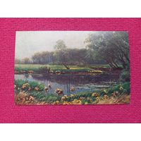 Весна. Вржещ. Царская открытка. Чистая.