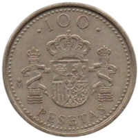 Королевство Испания. 100 песет 1998