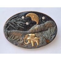 Крупная брошь. 80-е годы, Германия