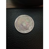 5 марок 1936 (А). Серебро 0,900. Отличные. С рубля,без мц!