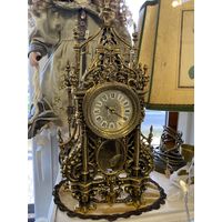 Часы каминные. Латунь. Европа .