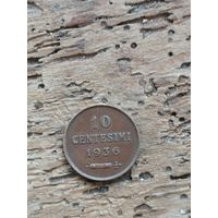 Сан-Марино 10 чентезимо 1936 год