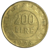 Италия 200 лир, 1978