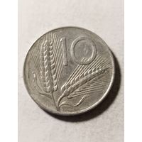 Италия 10 лир 1977