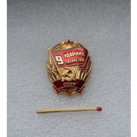 Ударник 9 пятилетки СССР.