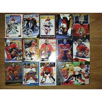 Хоккейные карточки.НХЛ. ВРАТАРИ.Florida Panthers.20 карт