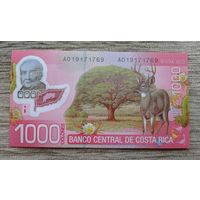 Werty71 Коста-Рика 1000 колон 2009 UNC банкнота