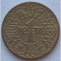 Испания 1 песета 1944 г.